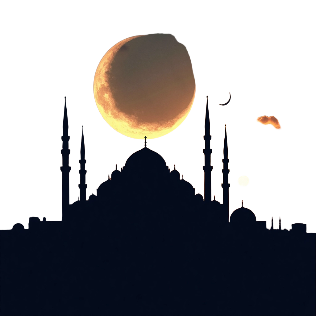 Moonrise Over the Mosque